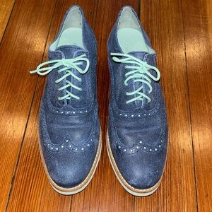 Cole Haan suede wingtip Oxford